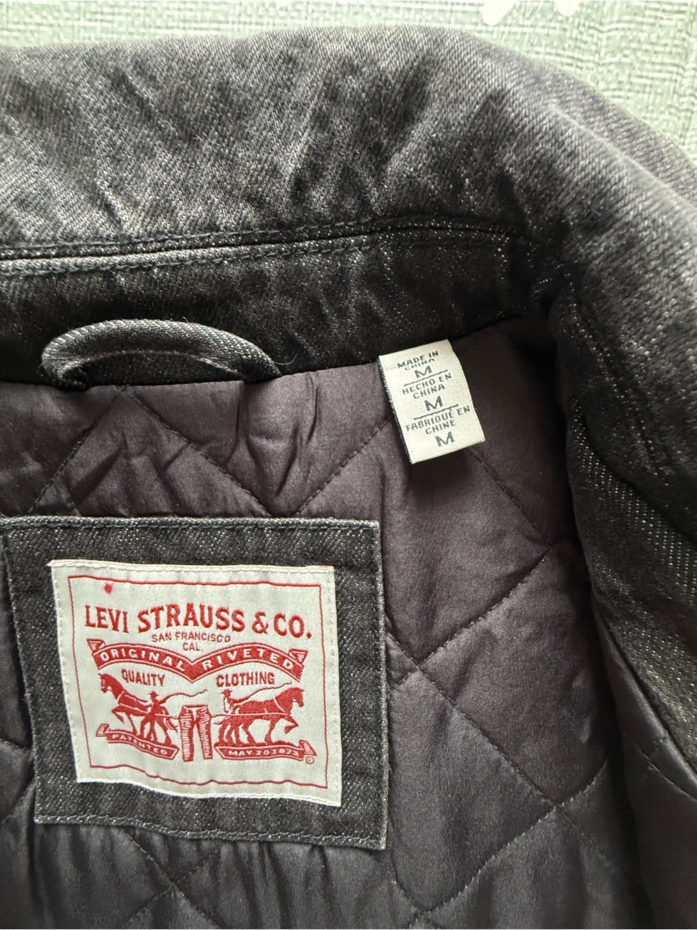 Levi’s Sales Sample Quilted Work Jacket – Men’s Medium - Picture 6 of 14